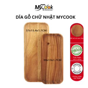 Dĩa gỗ chữ nhật MyCook