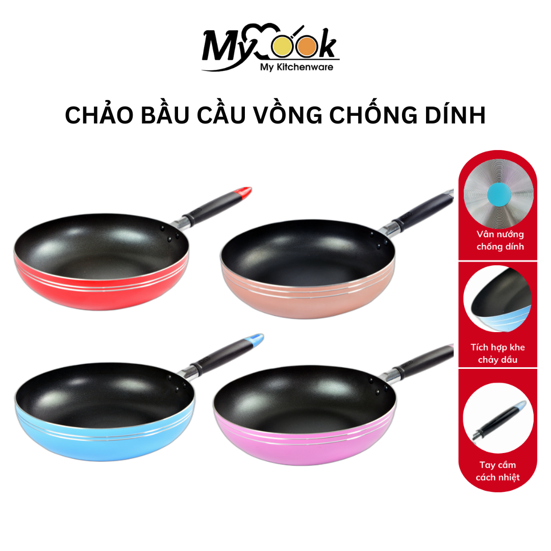 Chảo bầu cầu vồng chống dính MyCook