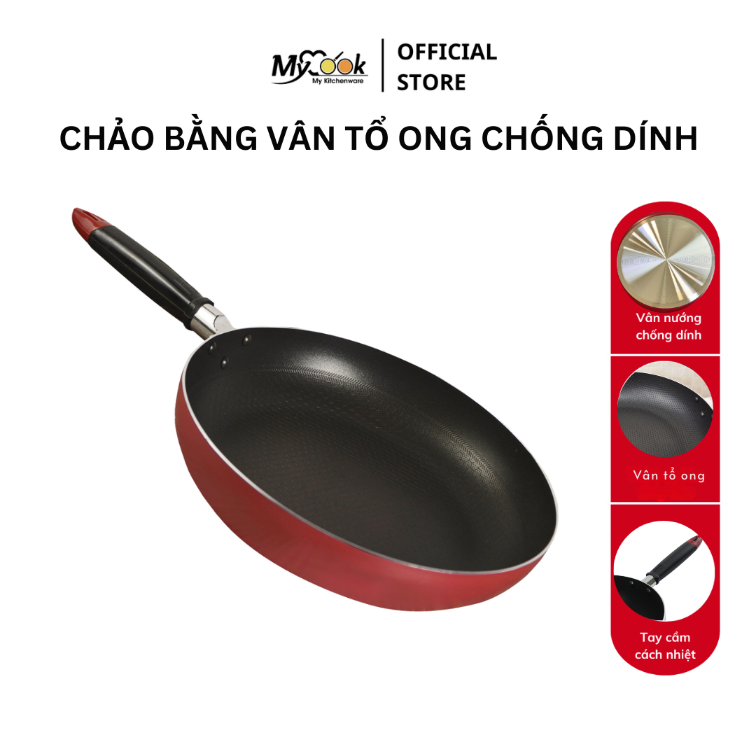 Chảo bằng vân tổ ong chống dính MyCook
